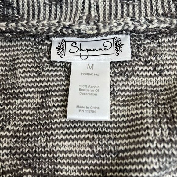 Shyanne Fringe Tassel Open Front Cardigan Sweater Coat Coatigan Women Medium - Picture 7 of 12